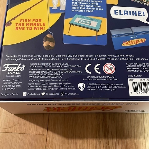 NEW Funko Seinfeld The Party Game About Nothing Trivia Blue Boxed - Picture 5 of 9